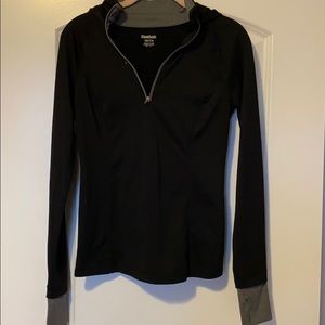 Reebok 1/4 zip hooded pullover